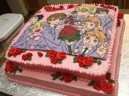 Ouran Highschool Host Club Anime Cake