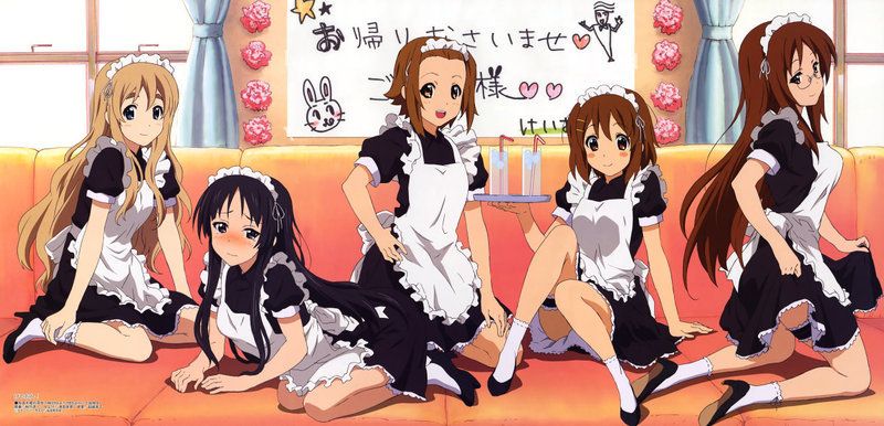 K-On! maid outfits are super cute! 