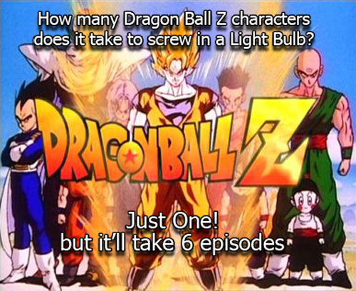 Dragon ball z, joke, funny, lightbulb