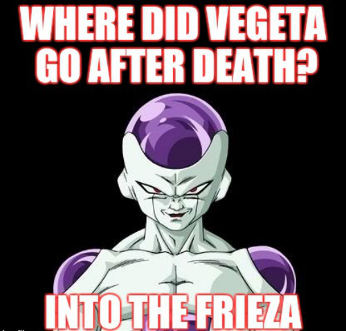 dragon ball z, vegeta, freiza, pun, 