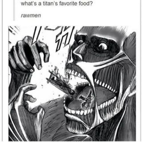 attack on titan, joke, funny, pun, 