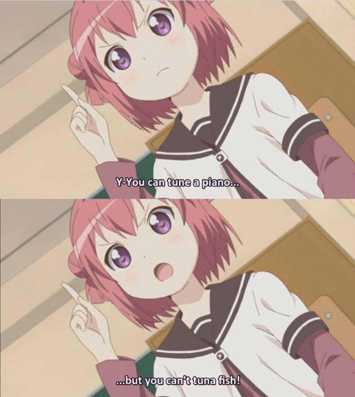 yuru yuri, funny, pun, joke