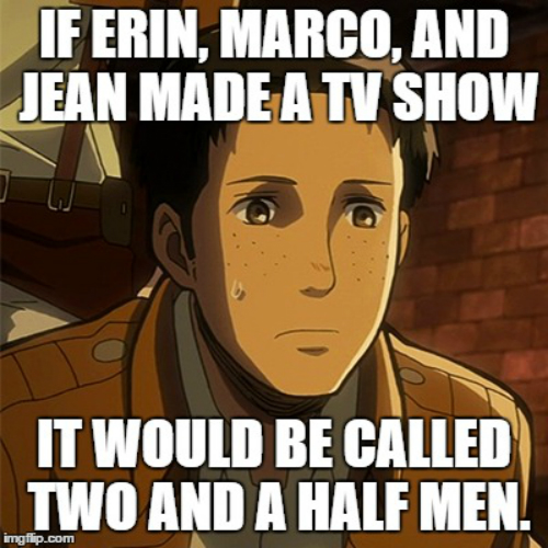 marco, eren, jean, shingeki no kyojin, attack on titan, funny, pun, joke