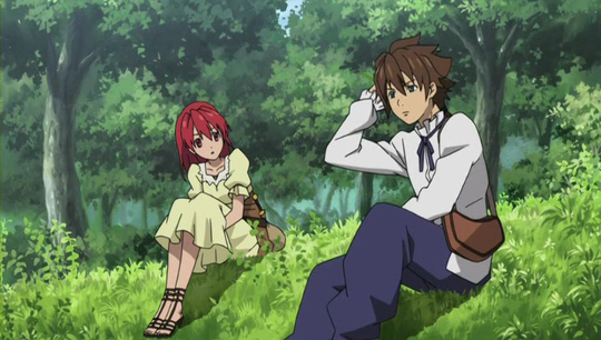 Cecily and Luke are from Seiken no Blacksmith, an anime like Kaze no Stigma.