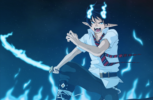 Anime Fire Users Rin Okumura from Ao no Exorcist