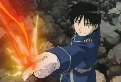 Anime Fire Users Roy Mustang from Fullmetal Alchemist
