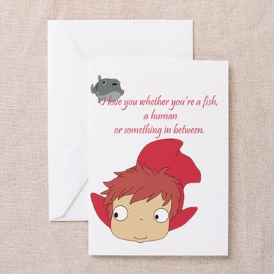 25 Anime Themed Valentine’s Day Cards! Gake no Ue no Ponyo (Ponyo) 2 anime valentines