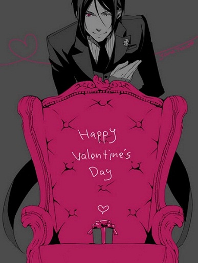 25 Anime Themed Valentine’s Day Cards! Kuroshitsuji 1 anime valentines