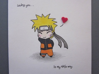 25 Anime Themed Valentine’s Day Cards! Naruto 2 anime valentines