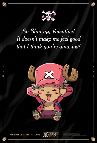 25 Anime Themed Valentine’s Day Cards! One Piece 1 anime valentines