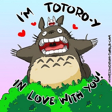 25 Anime Themed Valentine’s Cards!Tonari no Totoro (My Neighbor Totoro) 2 anime valentines