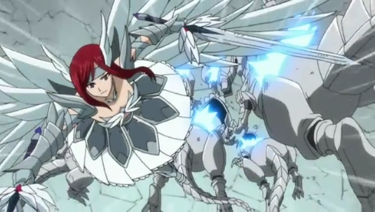 Erza's Wheel of Heavens, anime armor, Fairy Tail