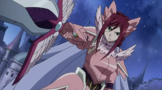 Erza's Armadura Fairy, anime armor, Fairy Tail