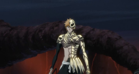 Ichigo Kurosaki's Skull-like armor, anime armor, Bleach.