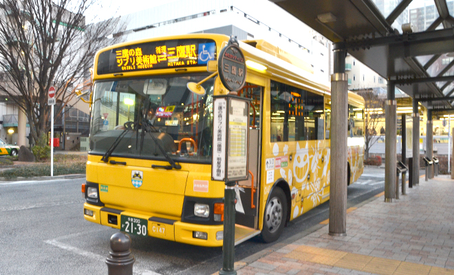 Bus at studio ghibli museum mitaka