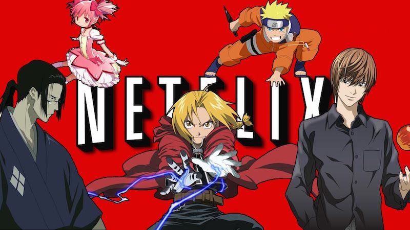 Netflix: Naruto, Samurai Champloo, Fullmetal Alchemist, Death Note, Mahou Shoujo Madoka★Magica