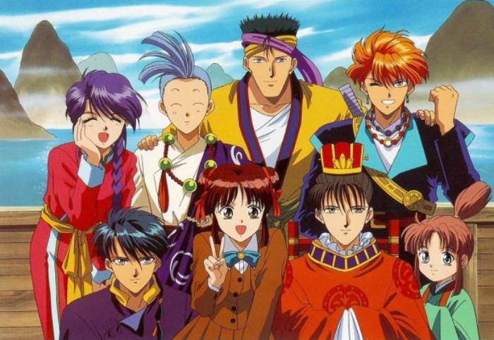 Shoujo Anime, Fushigi Yuugi, Nuriko, Chichiri, Mitsukake, Tasuki, Miaka Yuuki