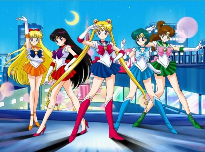 best shoujo anime, Sailor Moon, Minako Aino, Rei Hino, Makoto Kino, Ami Mizuno, Usagi Tsukino