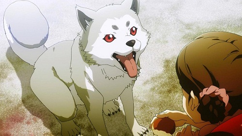 Koromaru is a cute anime dog from Persona 3 The Movie