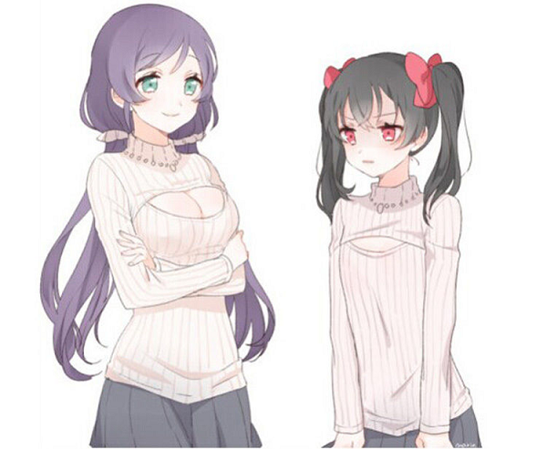 Love live boob sweater