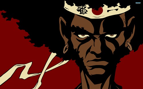 Afro Samurai! Dark-skinned anime characters, Afro Samurai