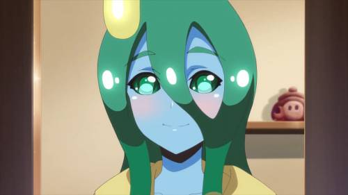 Suu Monster Musume no Iru Nichijou anime girl with green hair