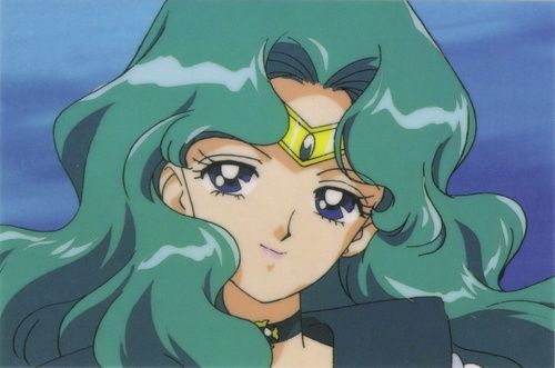 Michiru Kaiou Bishoujo Senshi Sailor Moon аниме девушка с зелеными волосами