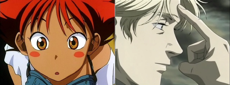 Radical Edward Cowboy Bebop and Johan Liebert Monster anime eyes