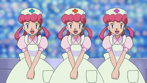 Pokemon! anime nurse characters, Joy