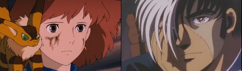 Princess Nausicaa and Black Jack anime eye