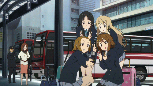 Anime tourist k-on school trip