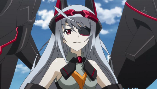 Anime Girl with White Hair, Grey Hair, Silver Hair: IS: Infinite Stratos: Laura Bodewig