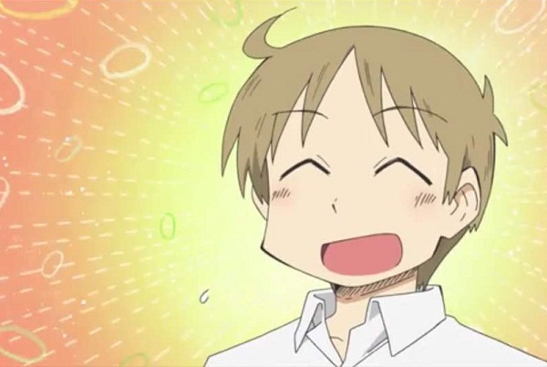 15 Anime Characters with Eyes Always Shut - Makoto Sakurai (Nichijou)