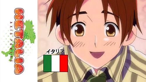 North Italy from Hetalia Axis Powers has a cute anime smile!