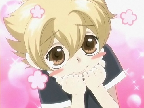 Honey from Ouran High School Host Club has a cute anime smile!