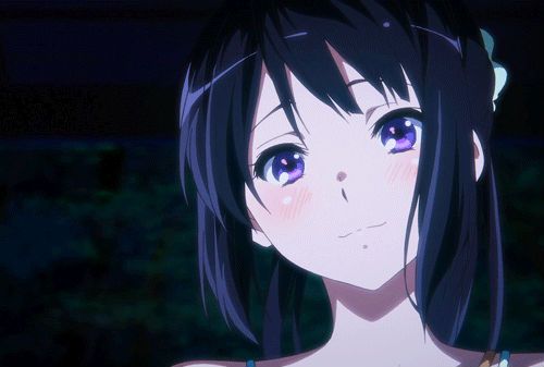 Reina from Hibike Euphonium has a cute anime smile!