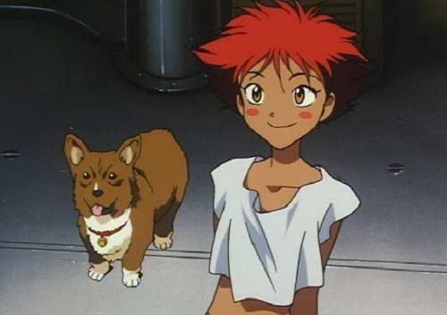 Ed from Cowboy Bebop has a cute anime smile!