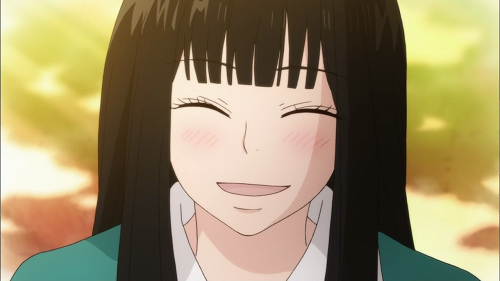 Sawako Kuronuma from Kimi ni Todoke has a pretty anime smile!