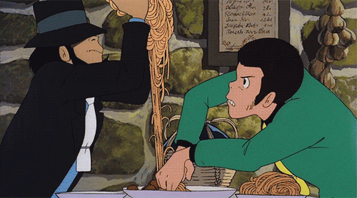 Lupin iii Castle of Cagliostro food