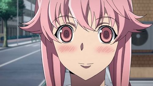 15 Sexy and Dangerous Femme Fatale Anime Characters - Yuno Gasai (Mirai Nikki)