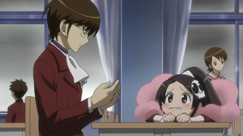 [Kami nomi zo Shiru Sekai (The World God Only Knows)] Elsie, Keima - Classroom Chibi Anime