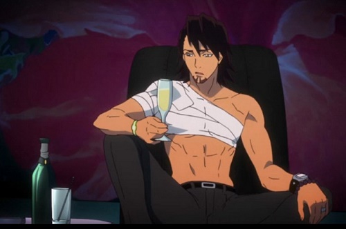 kotetsu kaburagi tiger and bunny hot brown haired anime guy man