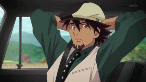 kotetsu kaburagi tiger and bunny hot brown haired anime guy man