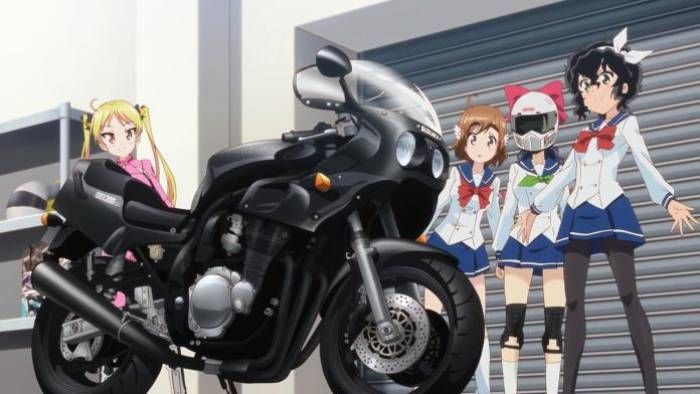 Motorbikes In Anime, Bakuon!!, Hane Sakura, Onsa Amano, Rin Suzunoki