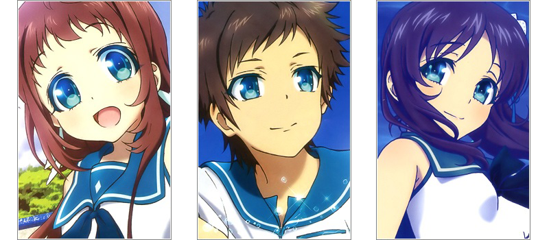 Nagi no Asukara love triangle anime