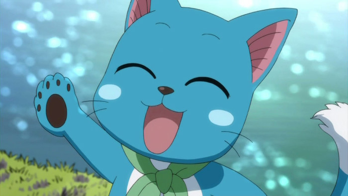 excited anime cat face