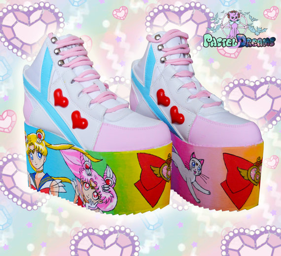 Anime Sneakers - Etsy