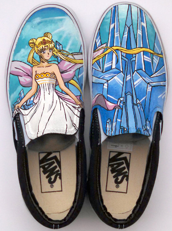 Anime Print Mens Sneakers