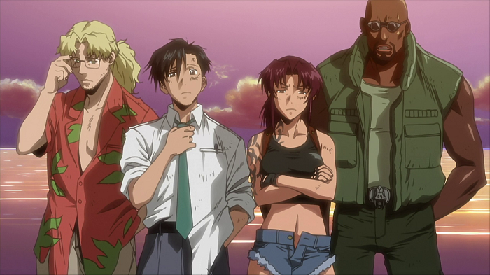 Black Lagoon, Benny, Rock, Revy, Dutch