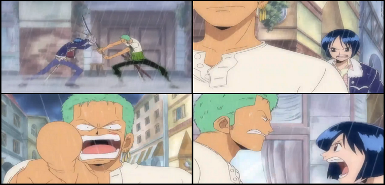 zoro fights tashigi